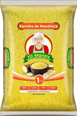 Embalagem de Farinha Amarela da marca Vó Manny